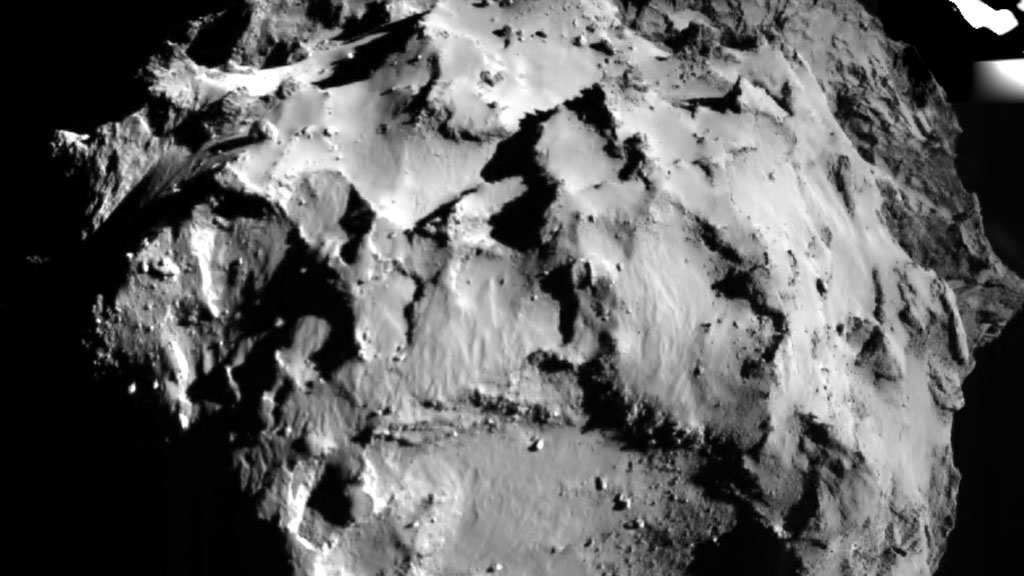 Descent of Rosetta probe
