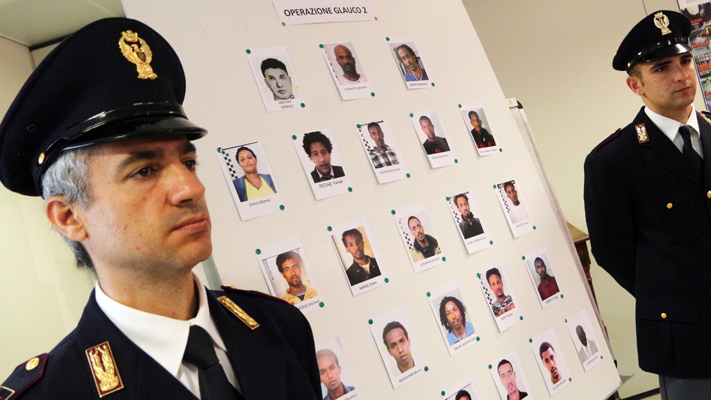 Italian police operation against traffickers