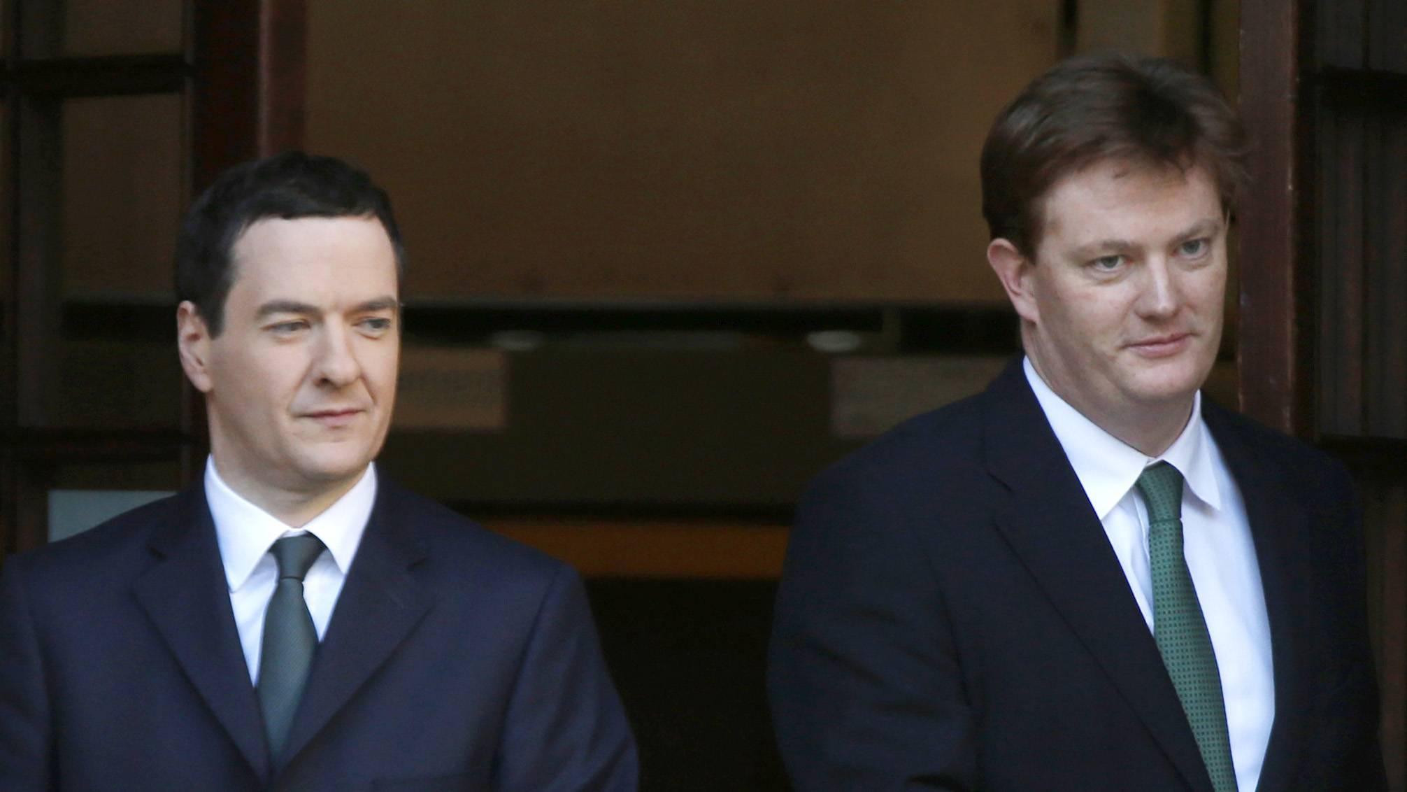 Chancellor George Osborne with Lib Dem Chief Secretary to the Treasury Danny Alexander (Getty)