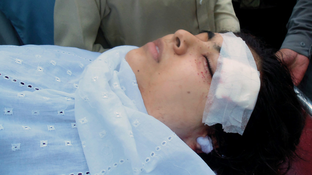 Malala Yousafzai following Taliban attack
