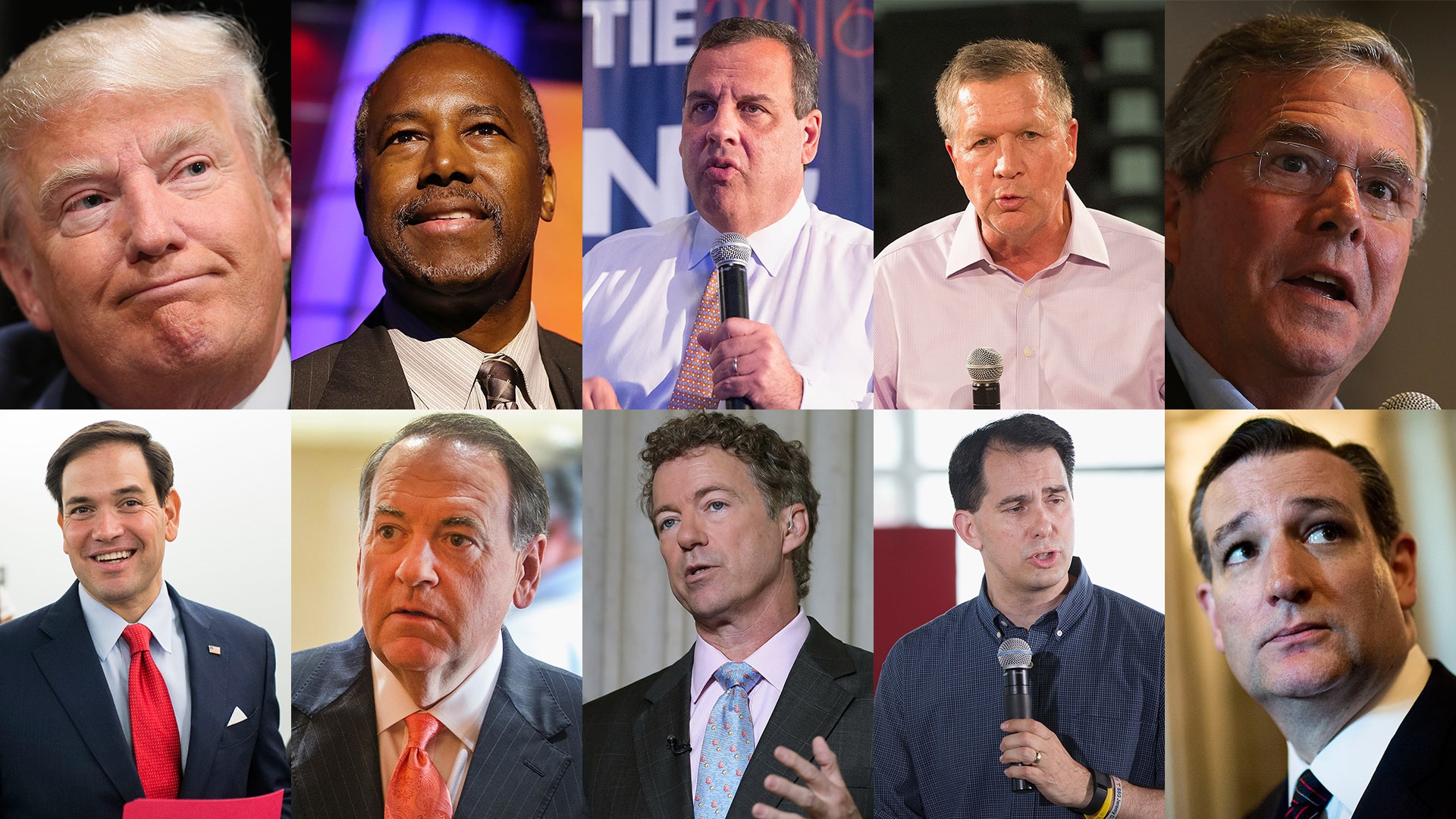 Top ten would-be Republican presidential candidates 