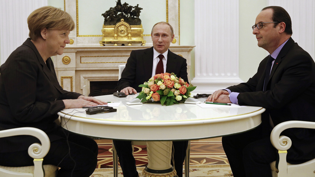 Merkel, Putin and Hollande