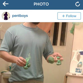 Instagram post apparently showing prisoner in cell with bags of drugs