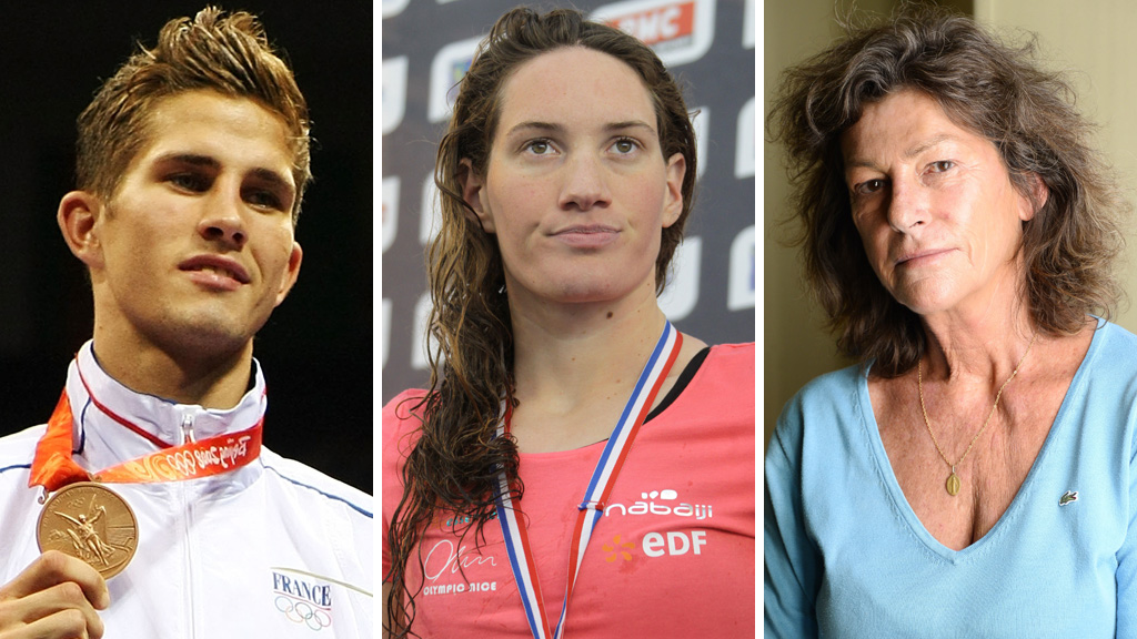 Alexis Vastine, Camille Muffat and Florence Arthaud