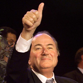 Fifa President Sepp Blatter in 1998 (Getty)
