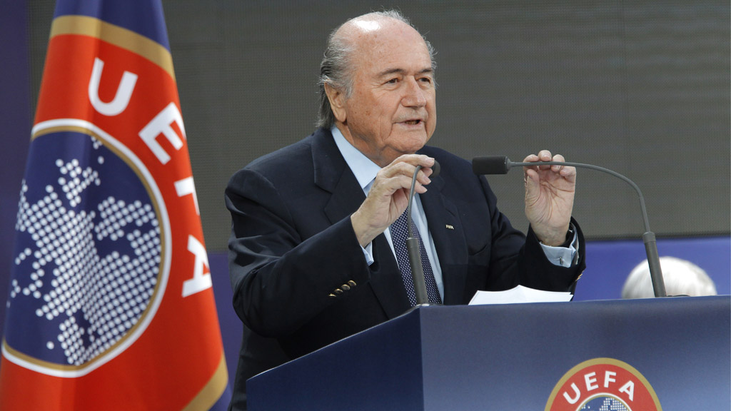 Sepp Blatter at the 2011 Uefa congress (Getty)