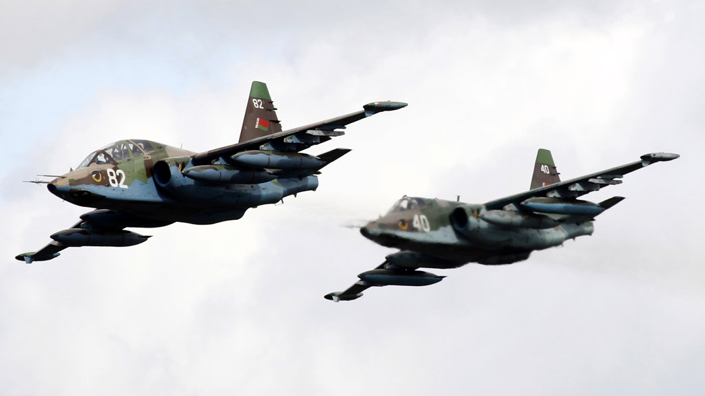 Russian Sukhoi Su-25 jet fighters (Reuters)