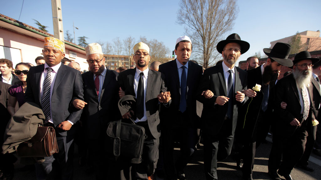 Jewish and Muslim leaders in Toulouse, 2012