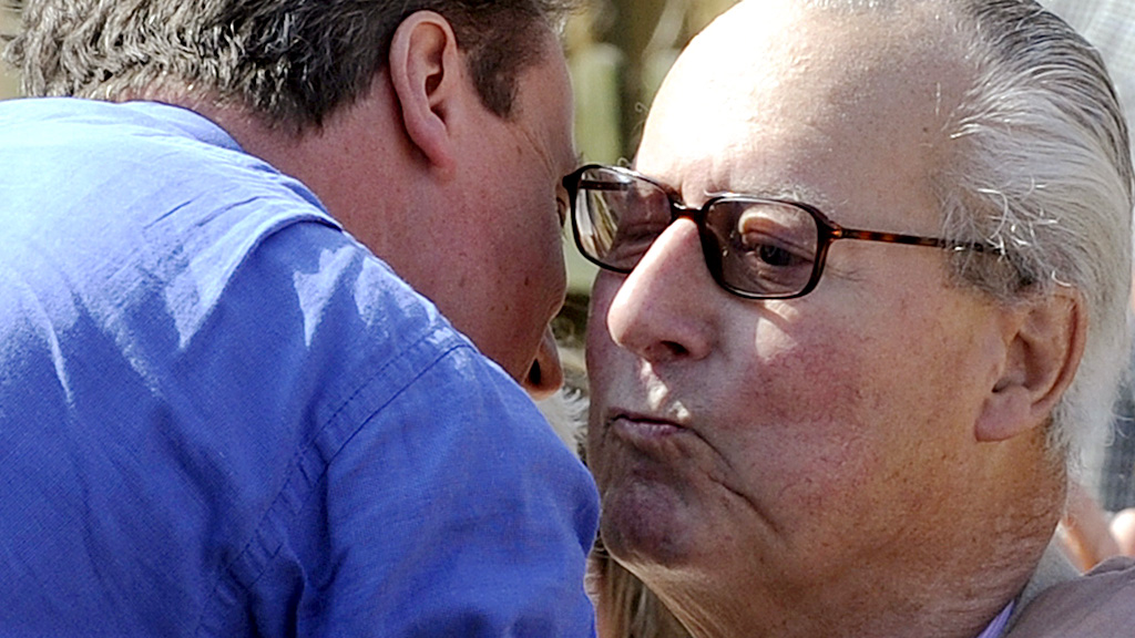 David Cameron (left) and his father Ian (Reuters)