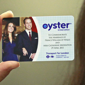 Royal Wedding getaway? A Kate and William London travel card. (Reuters) 