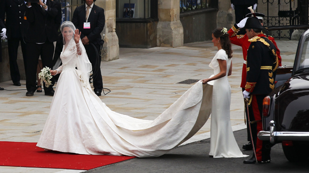 Kate Middleton's wedding dress (Getty) 