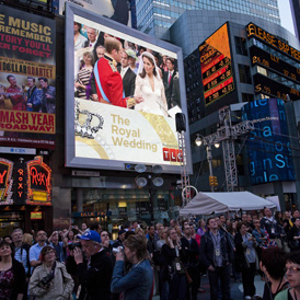 New Yorkers celebrate the Royal Wedding (Getty)