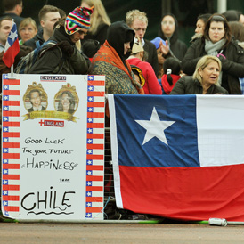 Royal Wedding Chilean flag celebrations (Getty)