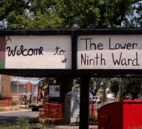 The Lower Ninth Ward, New Orleans. 