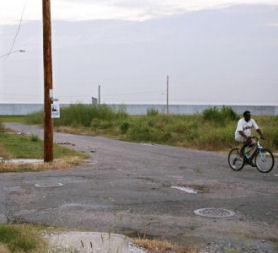 Abandoned areas in New Orleans, which used to host houses and communities (Reuters).