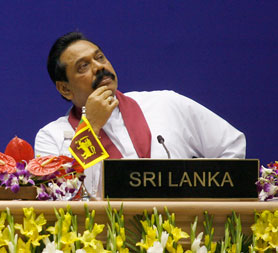 President Mahinda Rajapakse (Reuters). 