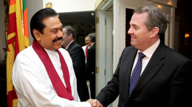 President Rajapakshe met Defence Secretary Liam Fox (Lanka magazine, Sudath Silva)