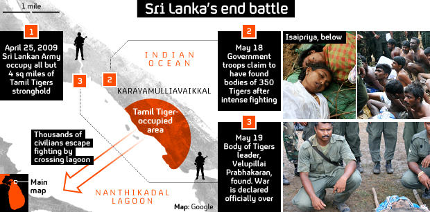 Sri Lanka 'end battle' infographic 