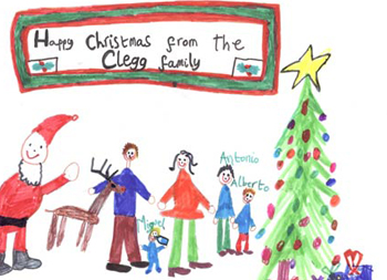 The Clegg family Christmas card '09