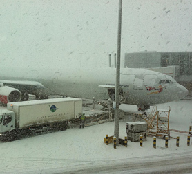 Hell at Heathrow during the snow - picture by Paul Lomax 