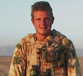Bomb disposal expert Olaf Schmid in Afghanistan.