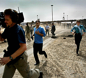 Lindsey Hilsum in Iraq, 2003 