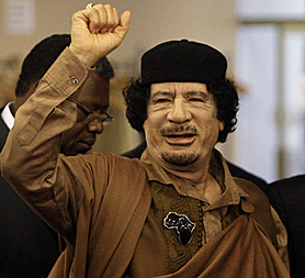Libyan leader Gaddafi; as more protesters are killed, Sir Richard Dalton speaks to Channel 4 News (Image: Getty)