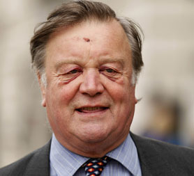 Ken Clarke - sporting injuries from a recent fall (Getty)