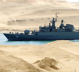 Iranian ships enter Suez Canal (reuters)