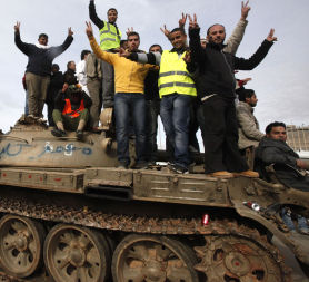 Libya crisis: Libyans protest against Gaddafi (Reuters)