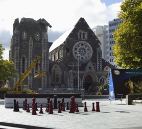 Christchurch Cathedral where 16-22 are missing (reuters)