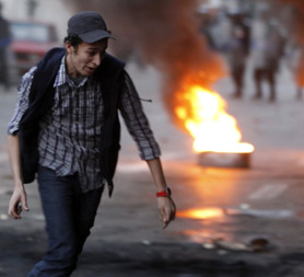 Egypt bans protests after unrest, activity continues online.