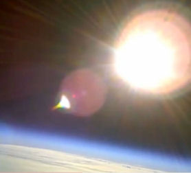 Footage from space camera