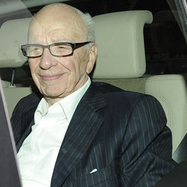 Rupert Murdoch arrives at his apartment in London, 11 July 2011. (Reuters)