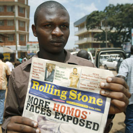 The paper's editor, Giles Muhame, clarified his postion after one of the men he 