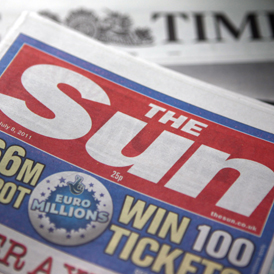 The Sun's website has been targeted by computer hackers (Getty)