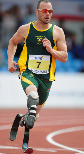 Blade Runner Oscar Pistorius has qualified for the London 2012 Olympics (Getty)