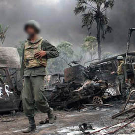 Sri Lankan soldiers. (Reuters)