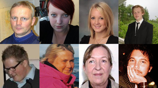 Pictures of the people killed by Anders Behring Breivik