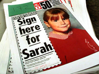 The News of the World helped Sara Payne campaign for Sarah's Law.