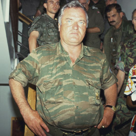 General Ratko Mladic in 1992 after being made commander of Bosnian Serb army (Getty)