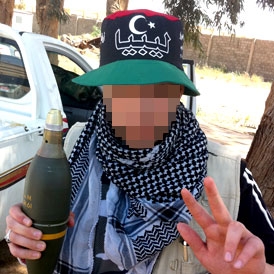 The Manchester teenager who's gihting with the Libyan rebels.