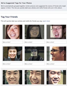 Facebook face recognition tool privacy concerns.
