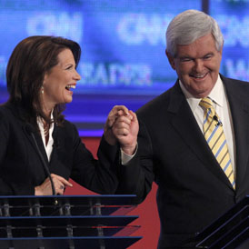 Michelle Bachmann and Newt Gingrich