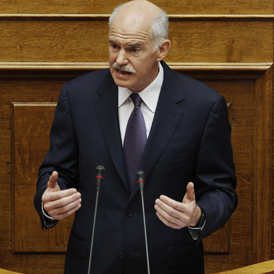 Greek Prime Minister George Papandreou has appealed for his country to get behind an austerity package (Reuters)
