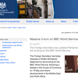 Government pledges extra Â£2.2m to BBC World Service (screengrab)