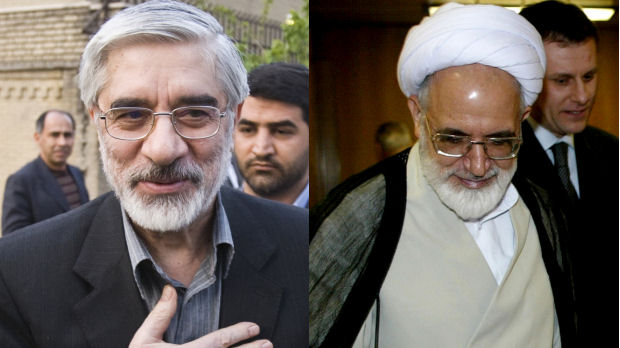 Protests are expected in Iran following arrests of Mehdi Karroubi and Mir Hossein Mousavi (Reuters)