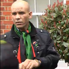 Squatters occupying the house of Saif Gaddafi in North London who are calling for it to be sold and the profits given to the Libyan people.