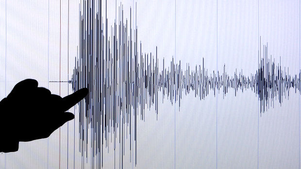 A seismographical chart of the tsunami off the coast of north east Japan on 11 March 2011 (Reuters)