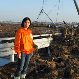 World Vision Aid worker Mitsuko Sobata in Sendai.
